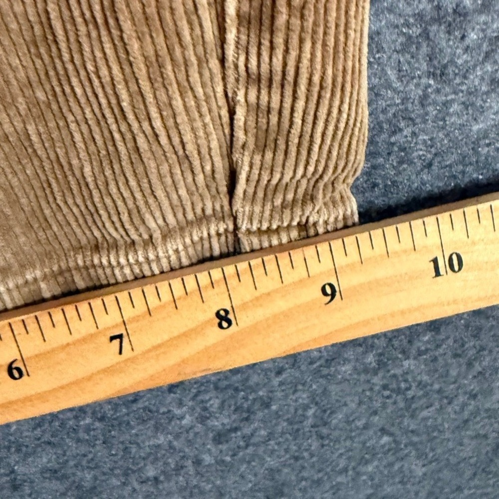 VTG Abercrombie Fitch Mens Tan Corduroy Carpenter Pants Double Knee 34x32 Comfy‎ - Picture 10 of 11